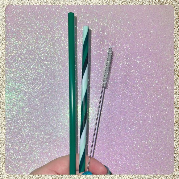 ⭐️ Starbucks Reusable Straws & Brush Set w/ Mesh Bag NWT ♻️🌎 - Picture 5 of 5